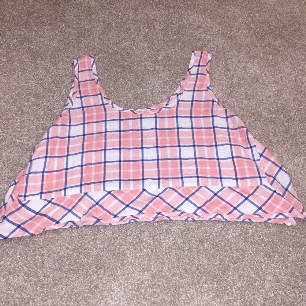 LA hearts cropped tank top